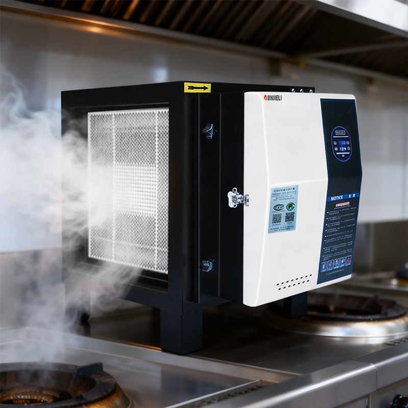Commercial Airflow 4000m&sup3;/h ESP Smoke Filter For Restaurant Kitchen Oil Fume Removal Electrostatic Precipitator Air Purifier