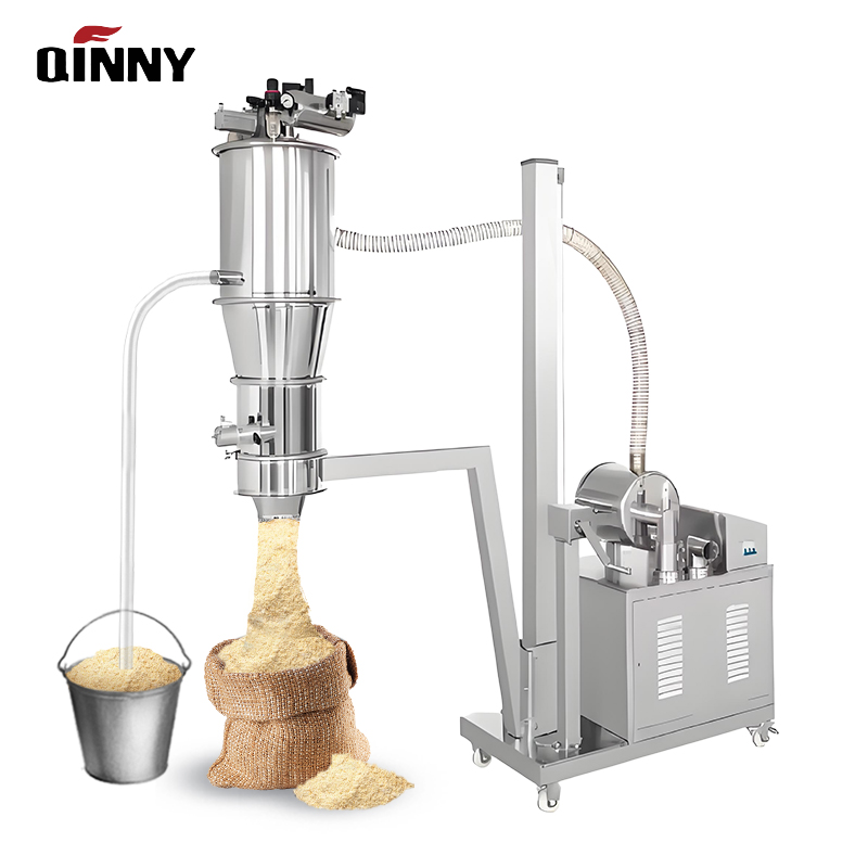 Stainless Steel Vacuum Conveyor Pneumatic Grain Suction Machine Automatic Powder Loading System Food Grade Hopper Feeding Unit
