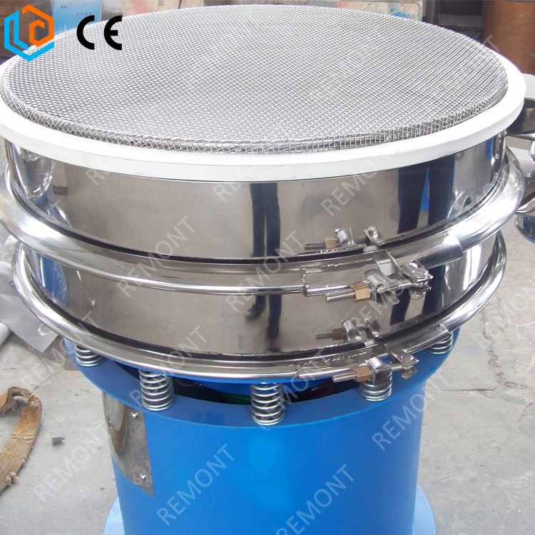 Stainless Steel Cereal Flour Cassava Flour Vibration Sifter Powder Sieve Machine with Gearbox Motor for Chemicals Application