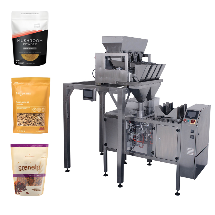 Gloex Automatic Granule Packaging Machine High-Precision Weighing Filling &amp; Sealing For 1kg/2kg/5kg Rice And Grain Bags