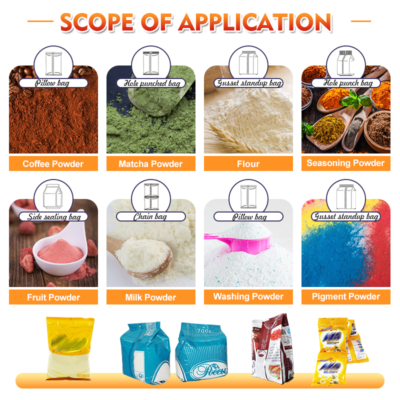 Automatic Small Scale Coffee Packaging Bag Bean Flour Vacuum Powder Packing Machine