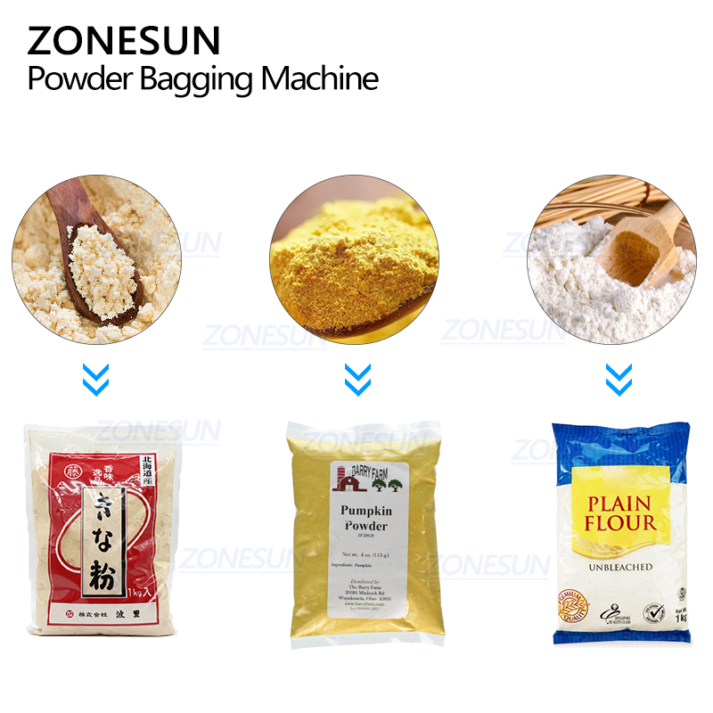 ZONESUN ZS-FS420E Automatic Vertical Auger Screw Coffee Food Powder Sachet Bagging Filling Sealing Packaging Machine With Feeder