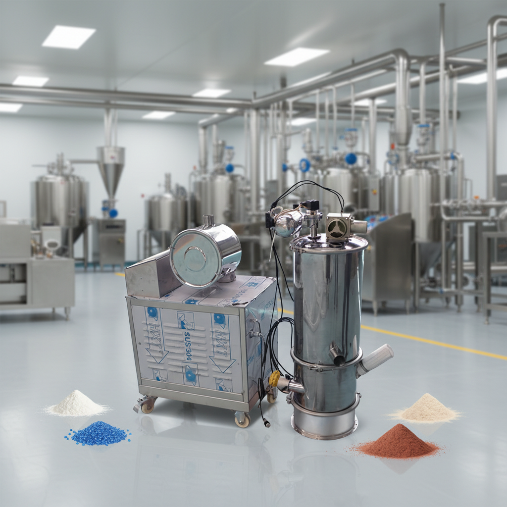 Automatic Dust Free Granules Cement Powder Feeder Conveyor Elevator Transfer Pneumatic Vacuum Conveying System