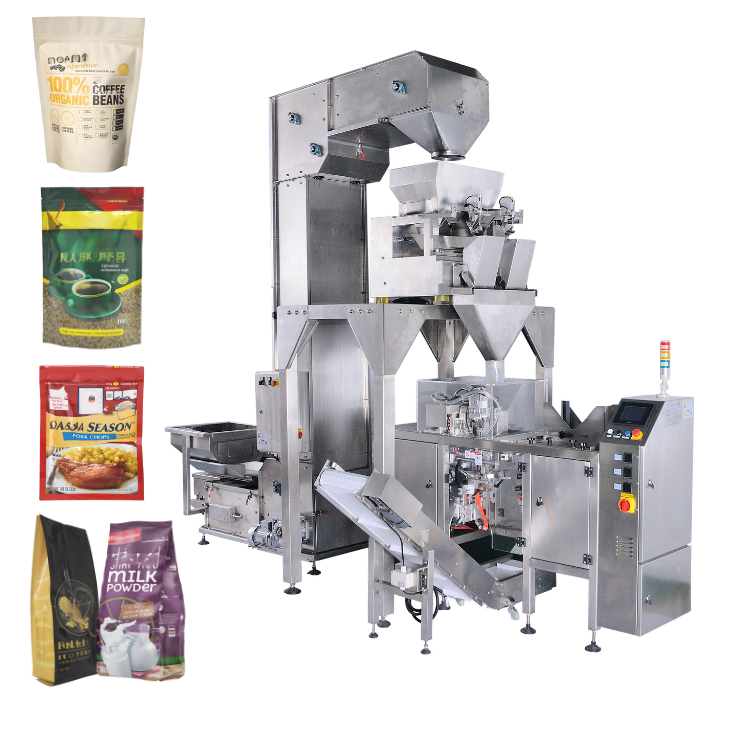 Gloex Automatic Granule Packaging Machine High-Precision Weighing Filling &amp; Sealing For 1kg/2kg/5kg Rice And Grain Bags