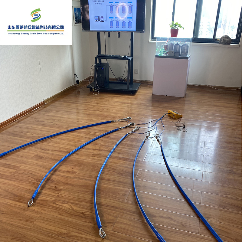Grain Storage Silo Used Digital Temperature Monitoring Measurement Sensors Cables System