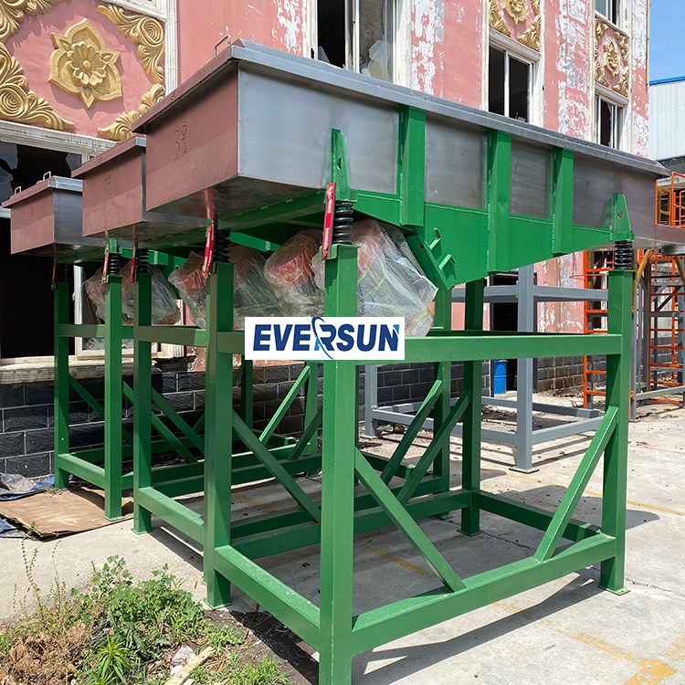 Grain Powder Particles Large Output Durability Stainless Steel Material Three Layer Linear Vibrating Screen