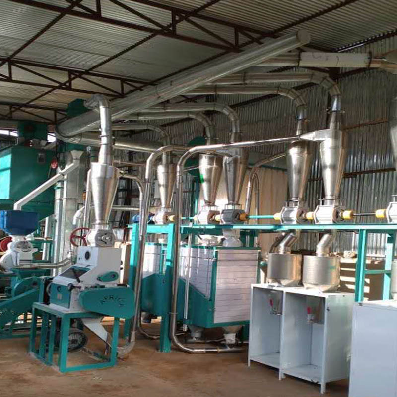 Professional Manufacture Automatic Running 30t/24h Maize Flour Mill Milling Machine