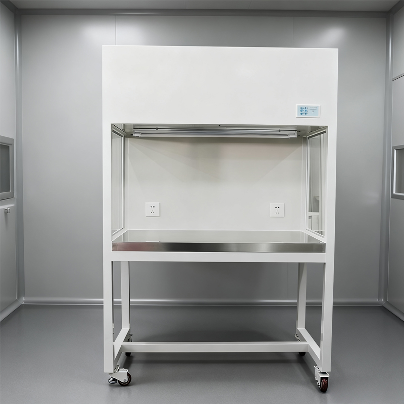Class 100 Horizontal Laminar Flow Cabinet HEPA H14 Filter 99.995% For GMP Cell Culture Production Line &amp; Biopharm Workshop