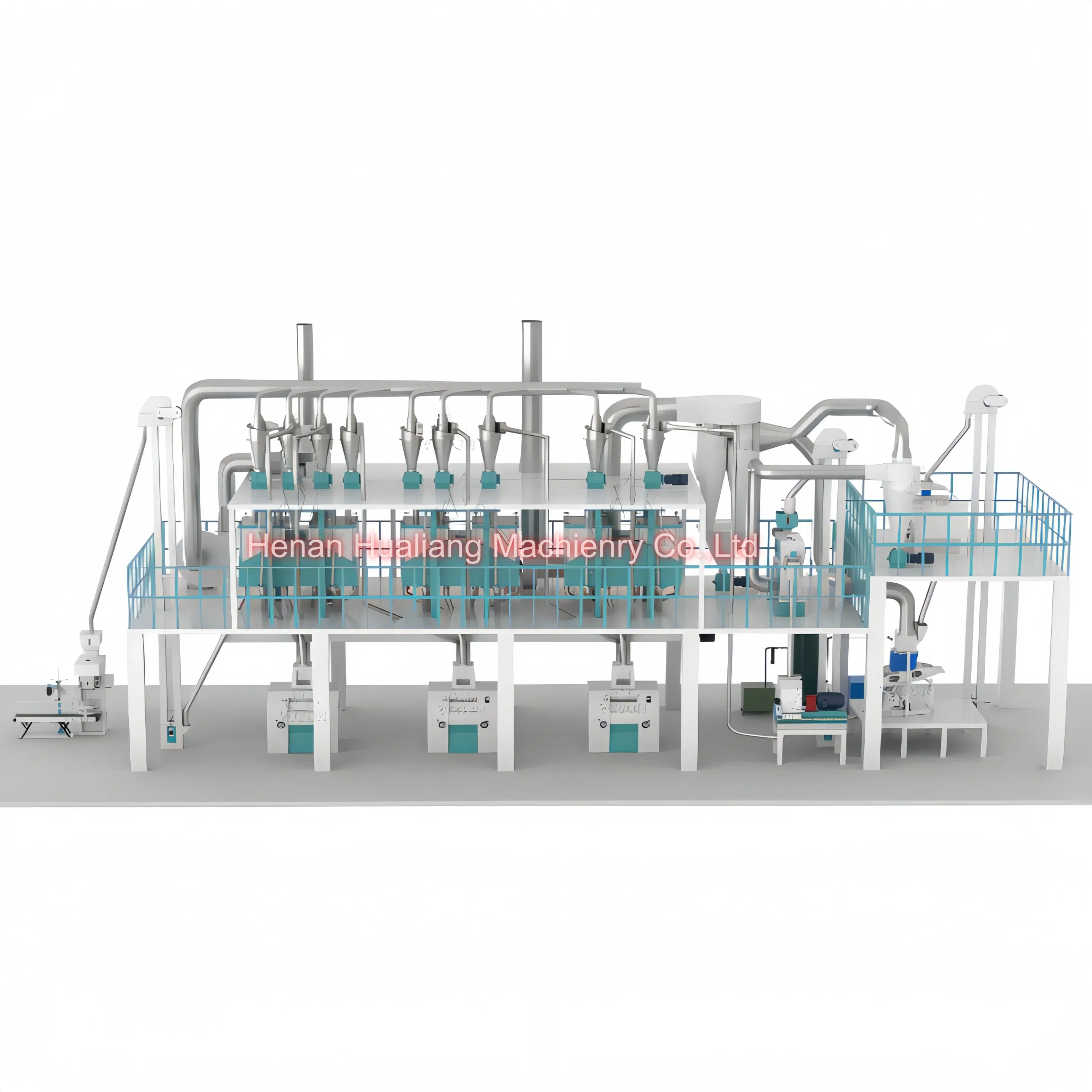 High-Efficiency 60 Ton Daily Corn Mill Maize Flour Milling Machine for Sale