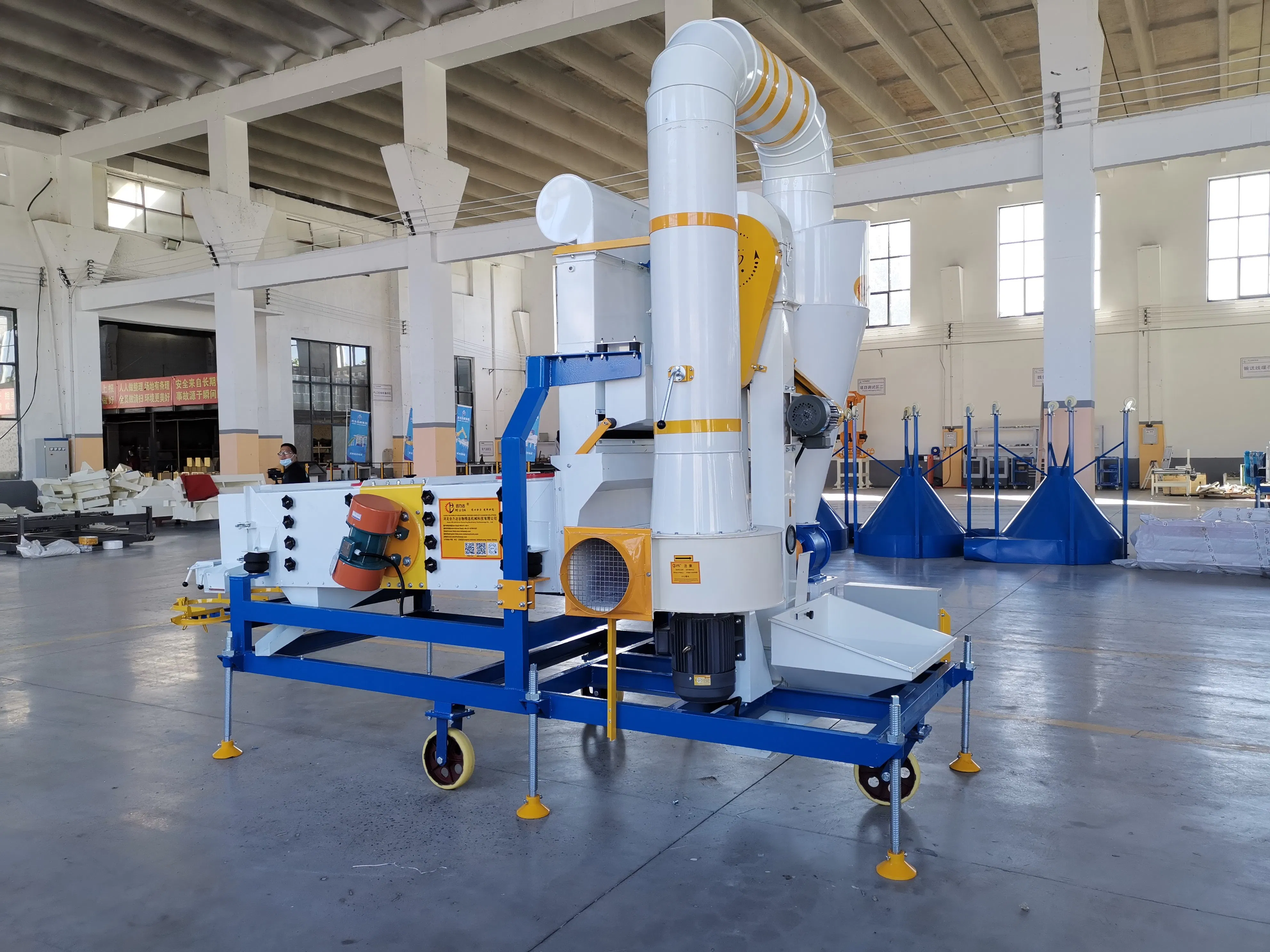 Helida 5xzc-5dx Wheat Maize Peanut Flax Sesame Movable Fonio Millet Cumin Flax Seed Cleaning Equipment for Sale