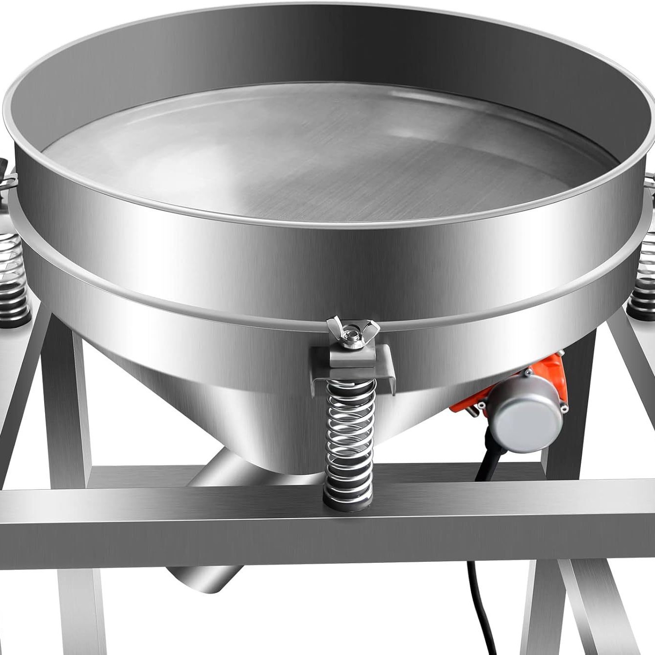 Stainless Steel Vibrating Screening Machine Electric Flour Sieve Industrial Food Sieving Machine Customizable Capacity