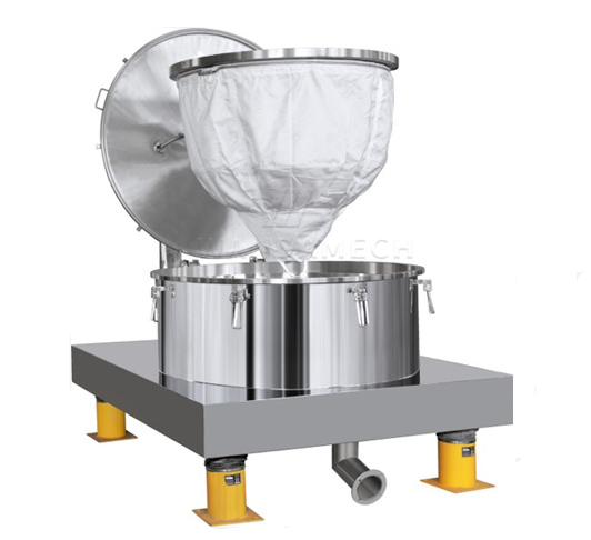 China PD1000 Sugar Filtration Basket Centrifuge Separator Top Discharge Chemical Salt/Flour /Crystal Lifting Bag Centrifuge