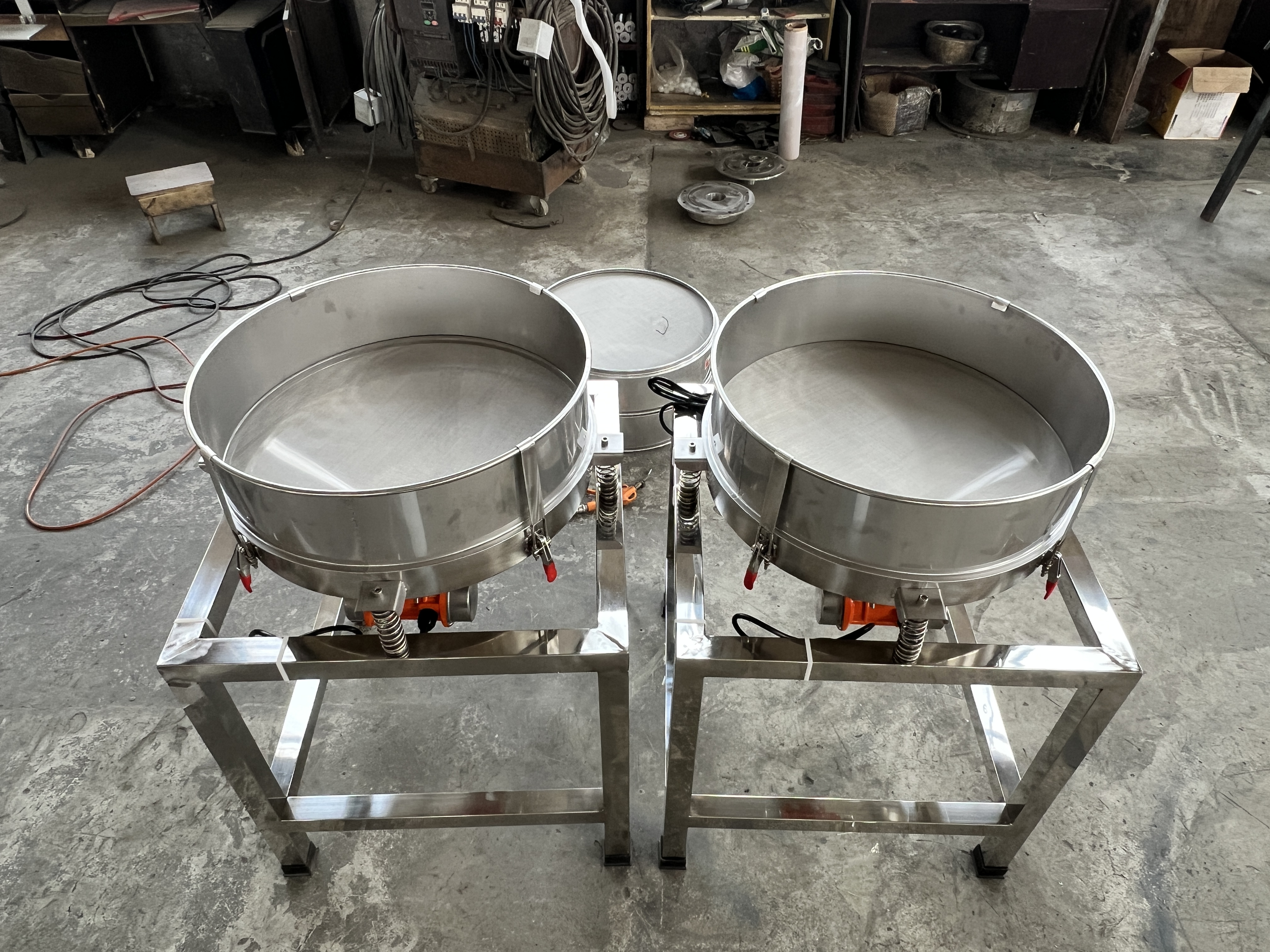 500mm Electric Flour Sieving Machine Powder Bakery Vibrate Screen