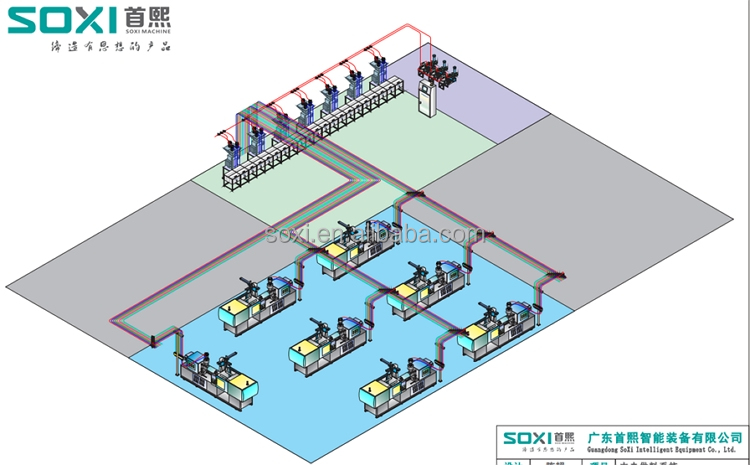 Centralized Vacuum Plastic Granule Pellet Materials Automatic Loading Pneumatic Conveying System