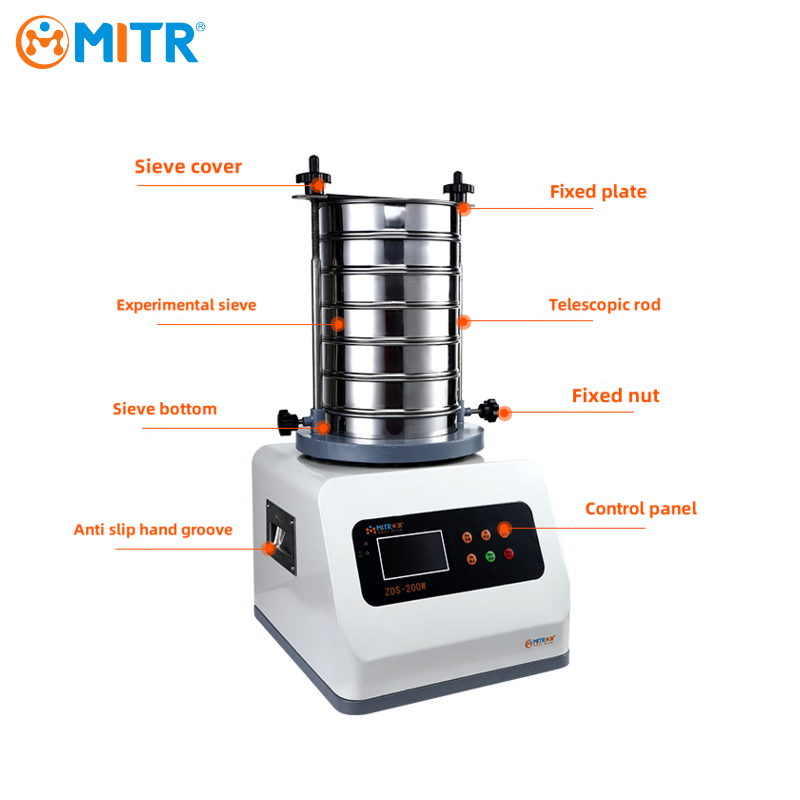 MITR Lab Testing Equipment Stainless Steel Soil Standard Test Sieve Vibration Sieve Analysis Shaker