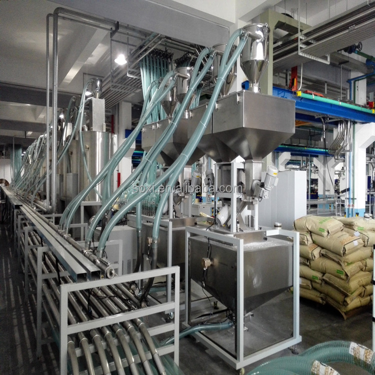 Centralized Vacuum Plastic Granule Pellet Materials Automatic Loading Pneumatic Conveying System