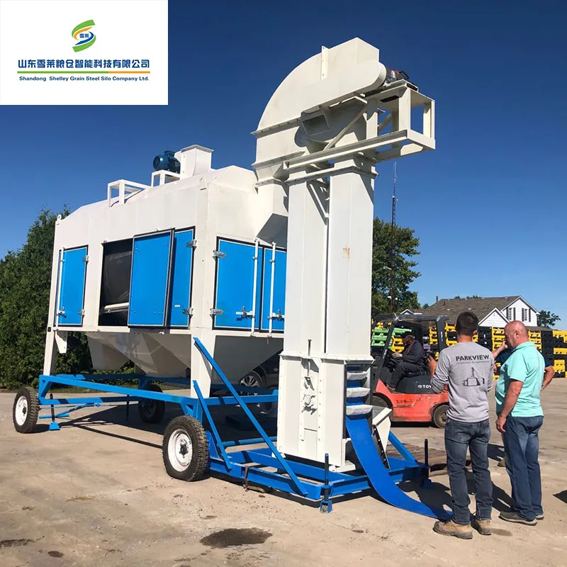 Grain Soybean Corn Paddy Pre Cleaning Machine Features
