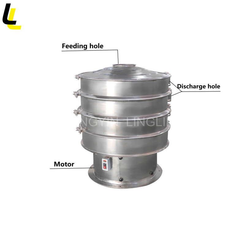 LKH ZS High Quality Stainless Steel Bearing Motor Dry Barley Cassava Pigment Flour Powder Granules Vibrating Sifter Machine