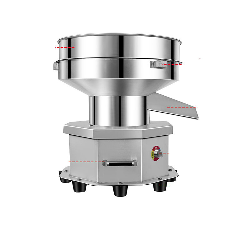 Factory Price Food Grade Filter Screen Automatic Electric Vibrating Powder Separator Flour Powder Food Filtering Machine