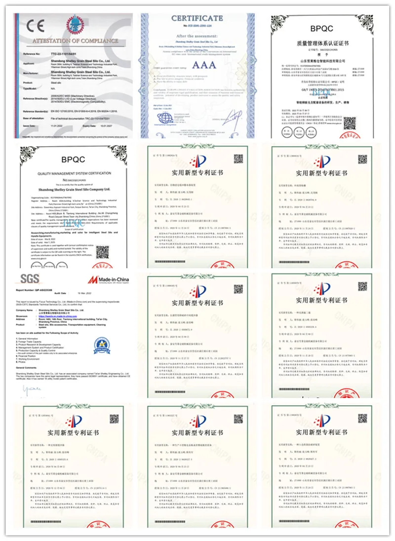 Quality Control Certificates
