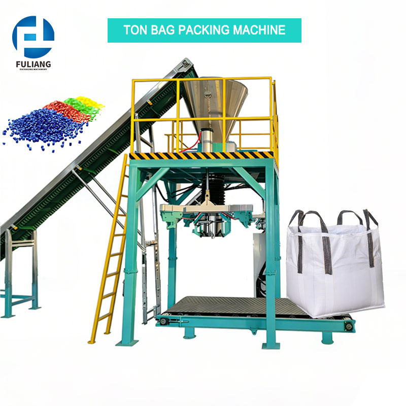 500-2000kg 1000kg 1Ton 2 Ton Big Bag Bagging Machine For Filling Beans Seed Wood Pellet Rice Wheat Jumbo Ton Bag Packing Machine