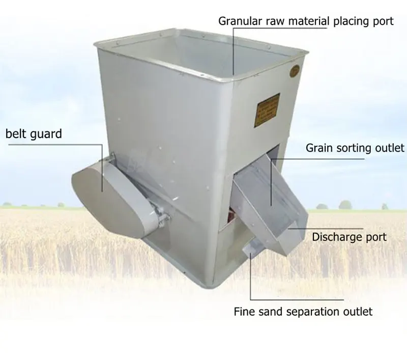 High Efficiency Easy Operation Small Rice Destoner Machine Grain Cleaner Machine Rice De-stoner Machine