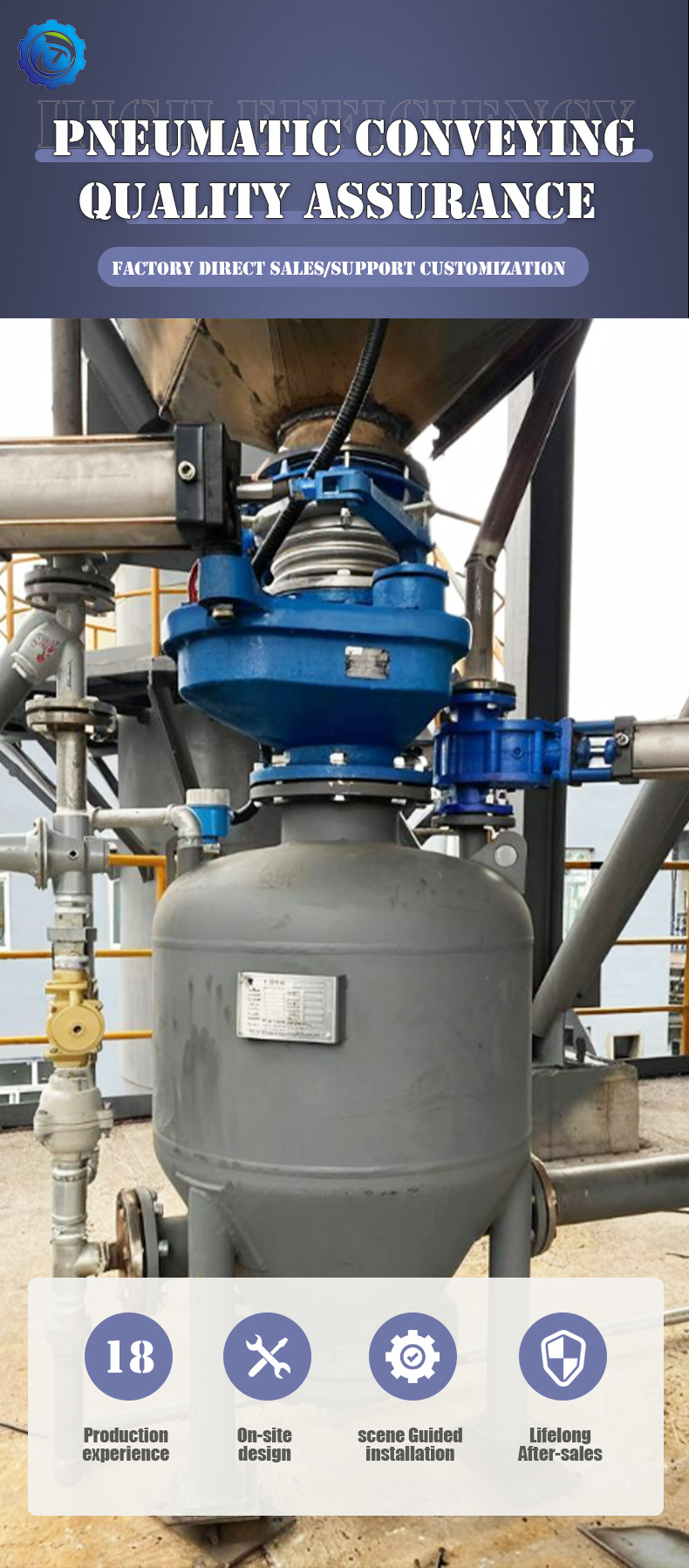 Pneumatic Conveying System Conveying Pump Equipment for Silo