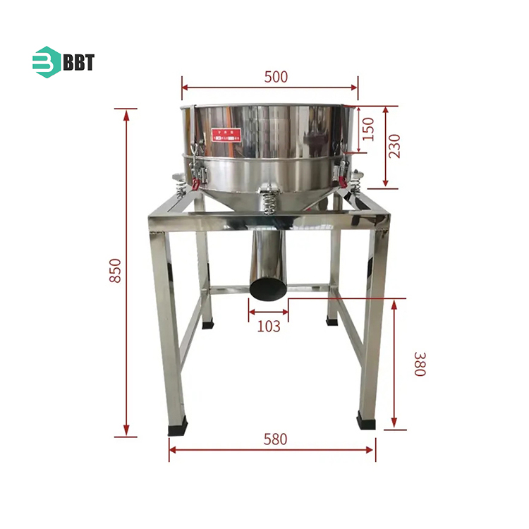 Wheat Flour Powder Sifter Machine Stainless Steel Round Vibrating Sieve for Food Industry