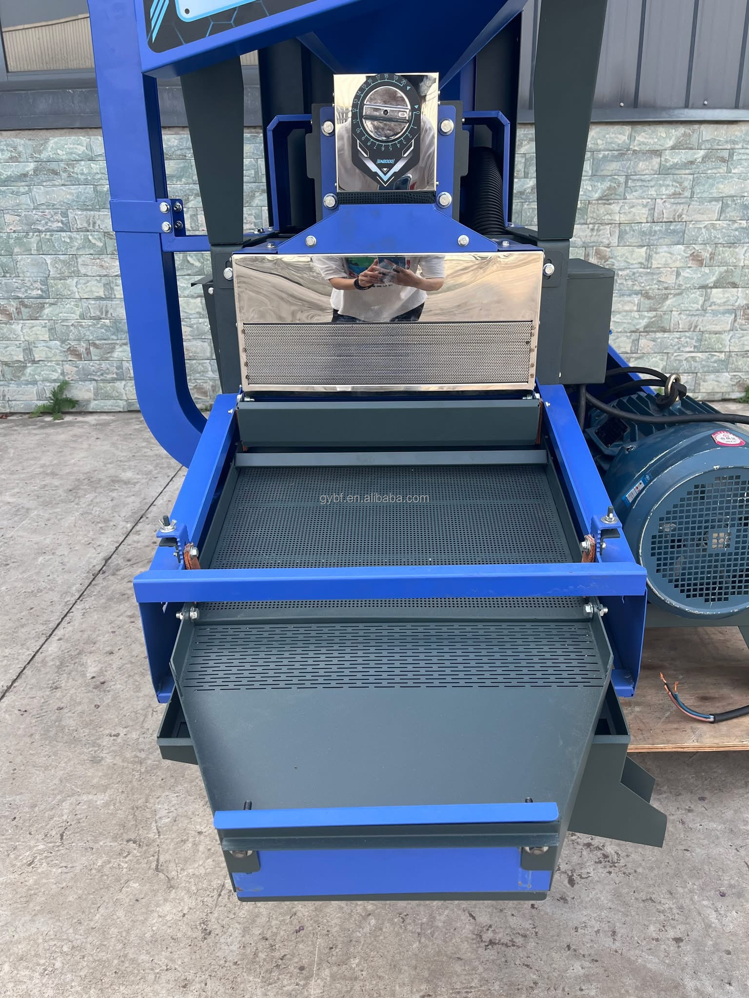 Combined Paddy Cleaner and De-Stoner Rice Mill Processing Machine