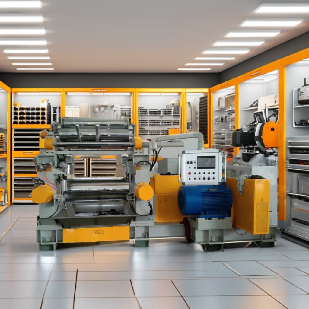 Open Type 22-Inch EVA NBR Roller Mill Machine Two Roll Mixing with Stock Blender Featuring Pump and Bearing Core Components