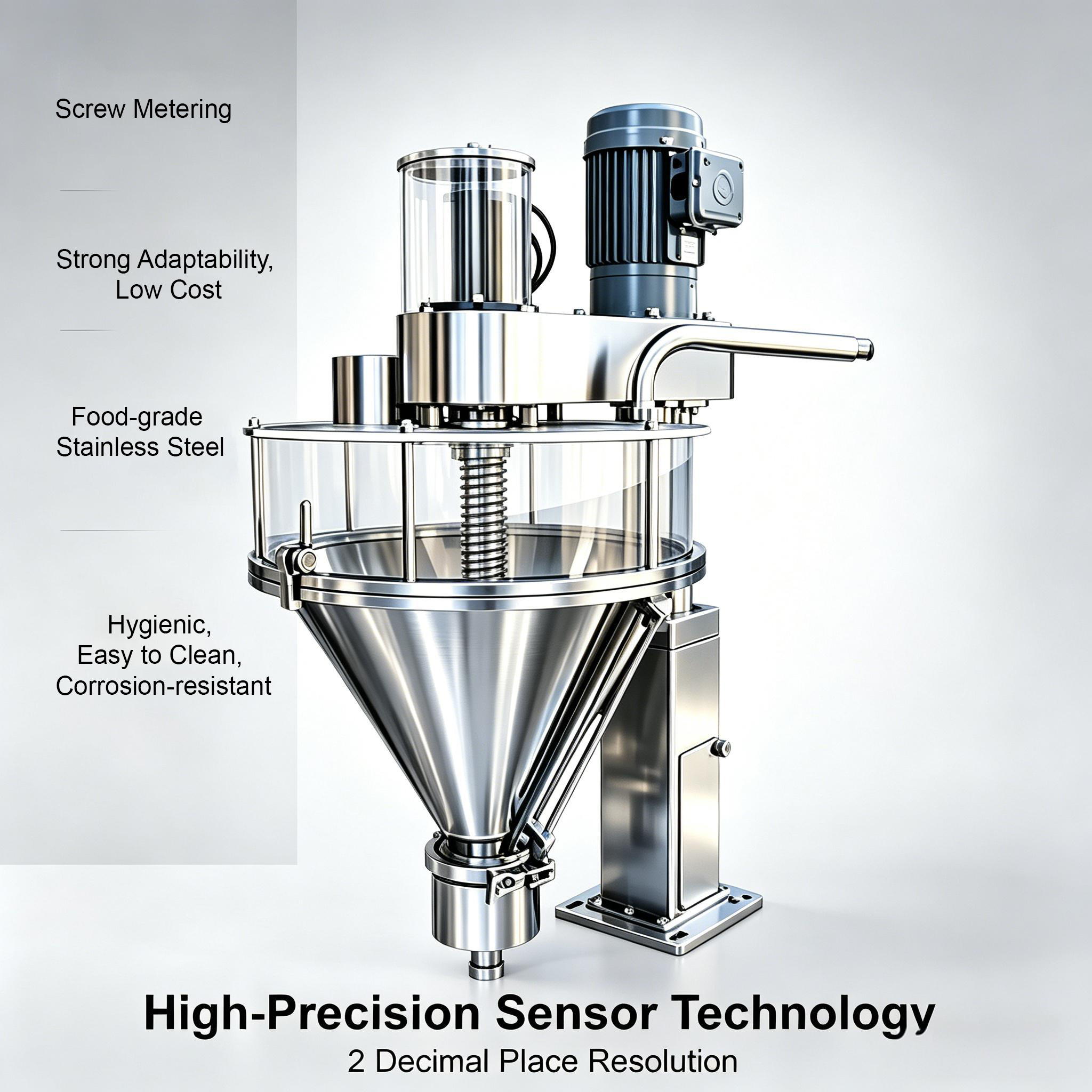 High Precision Automatic VFFS Flour Packaging Machine for Wheat Flour Rice Flour Corn Starch Pouch Packing Machine