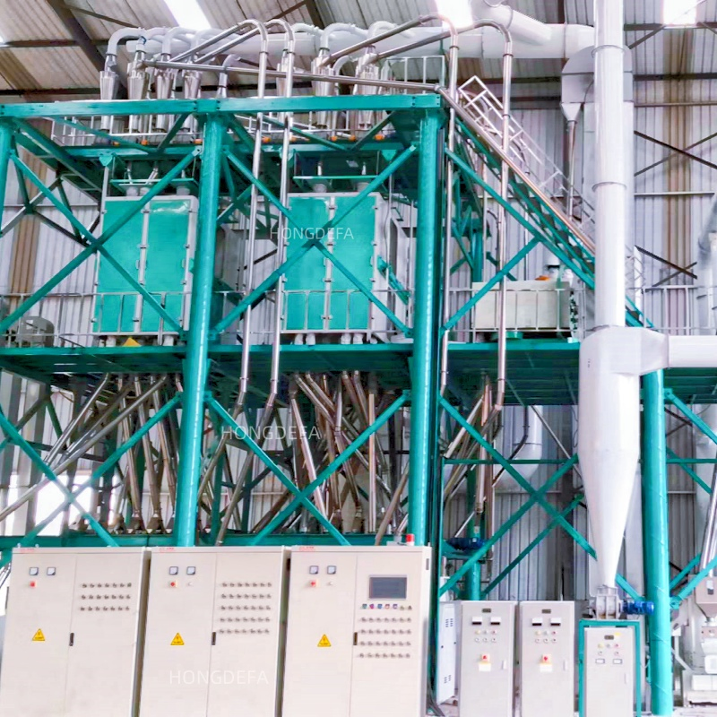 Industrial Complete 100tpd Wheat Flour Mill Machine