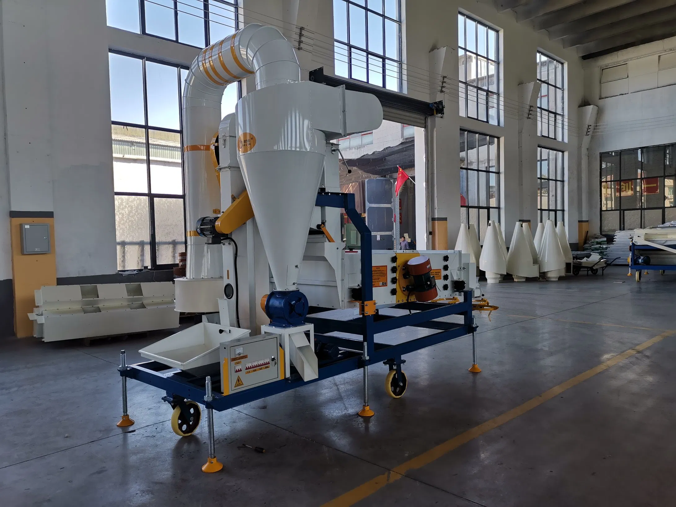 Helida 5xzc-5dx Wheat Maize Peanut Flax Sesame Movable Fonio Millet Cumin Flax Seed Cleaning Equipment for Sale