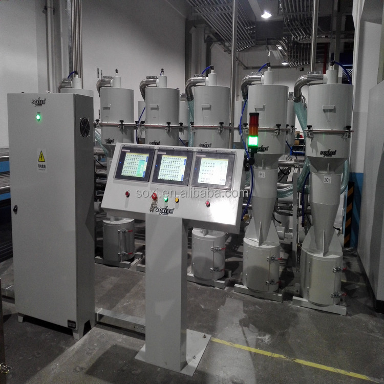 Centralized Vacuum Plastic Granule Pellet Materials Automatic Loading Pneumatic Conveying System