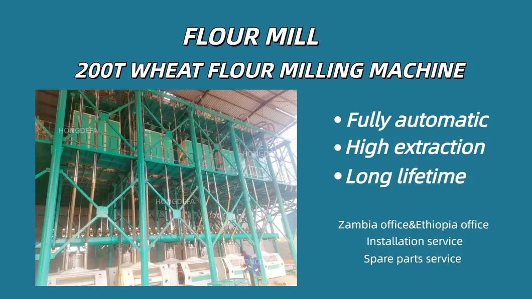 Grain Wheat Maize Corn Meal Flour Mill Machine Milling Plant Complete Line