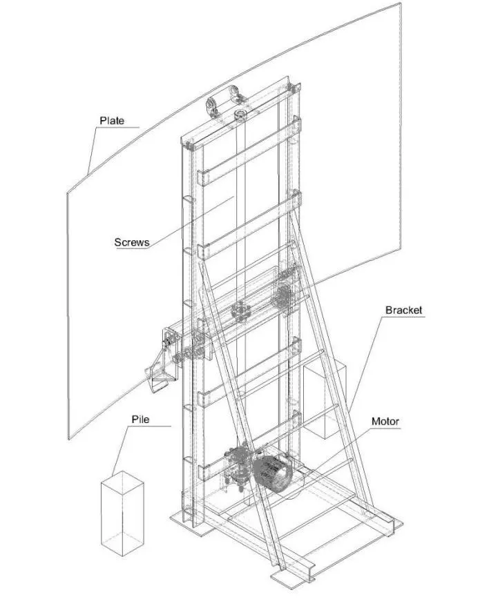 High-Stroke Lead Screw Electric Mechanical Jacking System for Grain Storage Silos with Stable Spacing