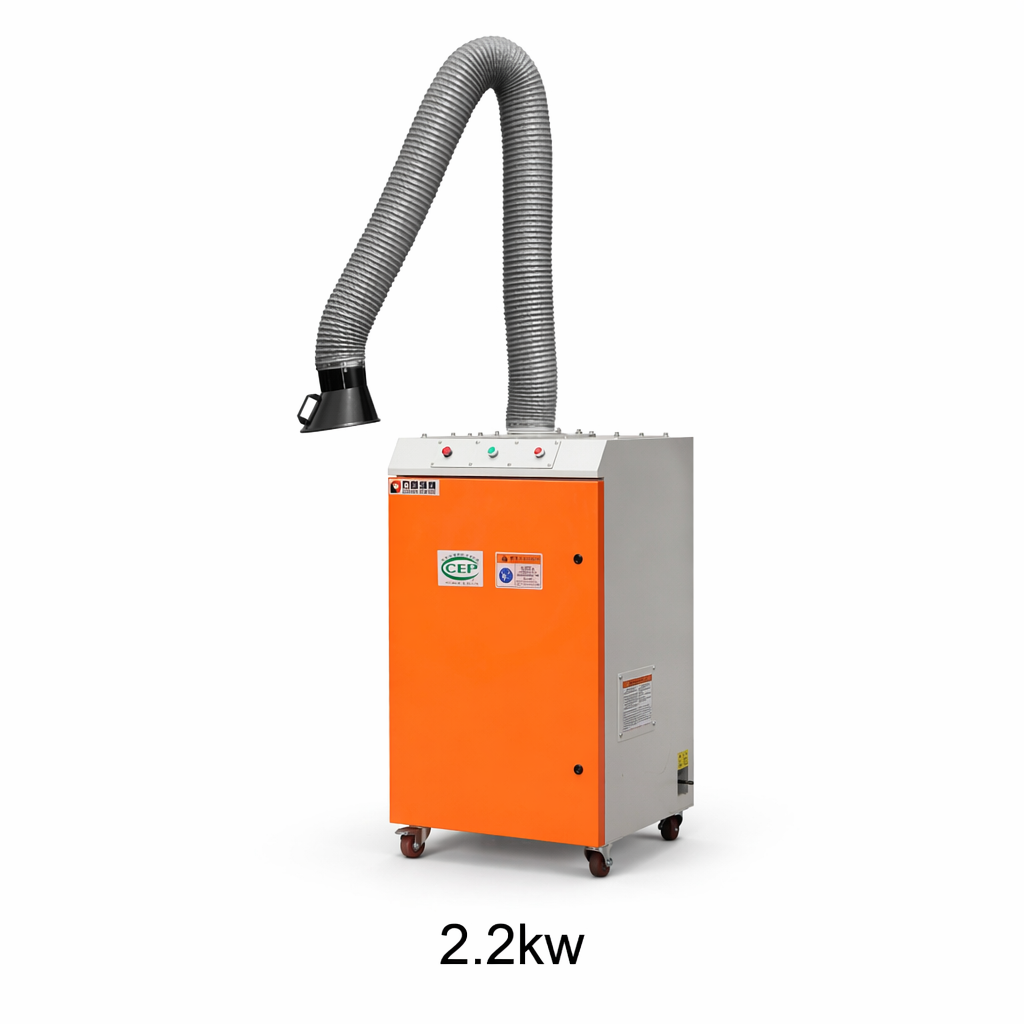 Self Cleaning Industrial Portable Dust Collector For Flour Mill 3kw Dust Collector For Granite