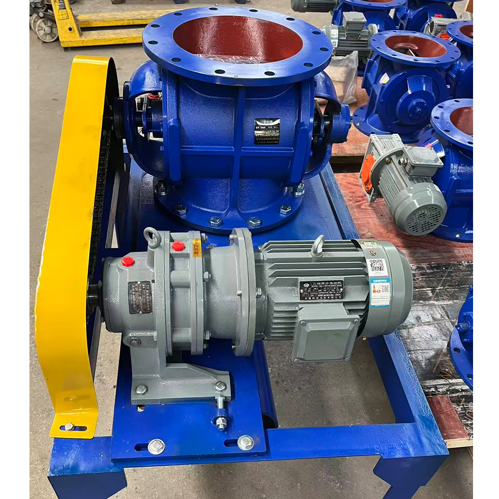 High Sealing VCF Side Air Inlet Rotary Valve DN100-DN500 Locking Rotary Valve Powder Feeder For Pneumatic Convey Equipment