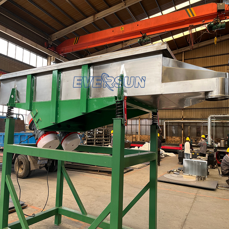 Grain Powder Particles Large Output Durability Stainless Steel Material Three Layer Linear Vibrating Screen