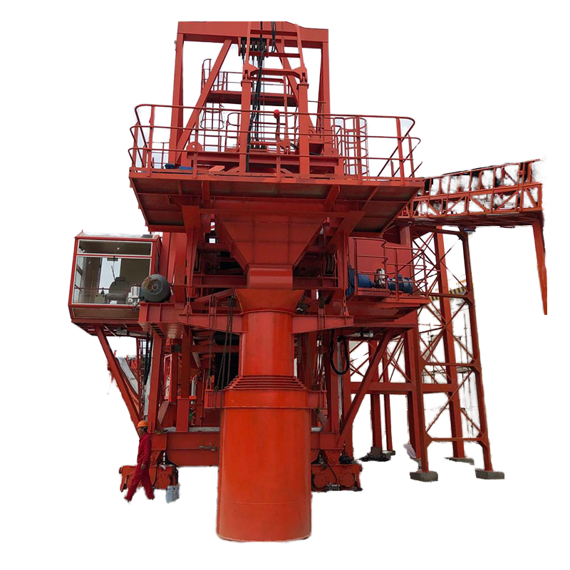 Mobile ship loader detailed component view