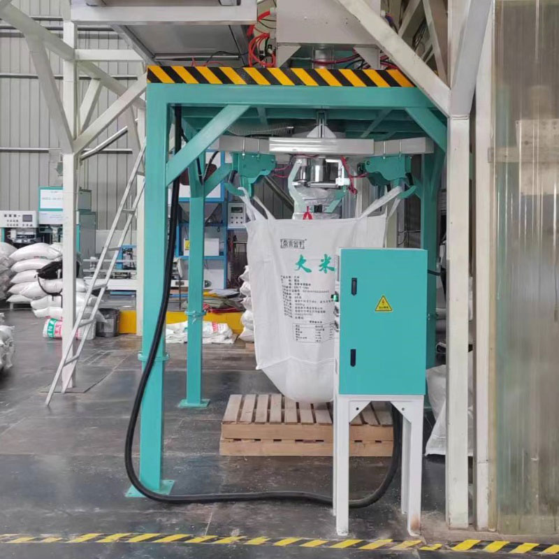500-2000kg 1000kg 1Ton 2 Ton Big Bag Bagging Machine For Filling Beans Seed Wood Pellet Rice Wheat Jumbo Ton Bag Packing Machine