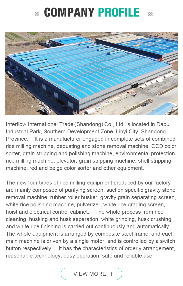 20 Ton/Day CTP Combined Paddy Cleaner and De-Stoner Grain Mill Processing Machine Cheap Home Use Motor Core Component