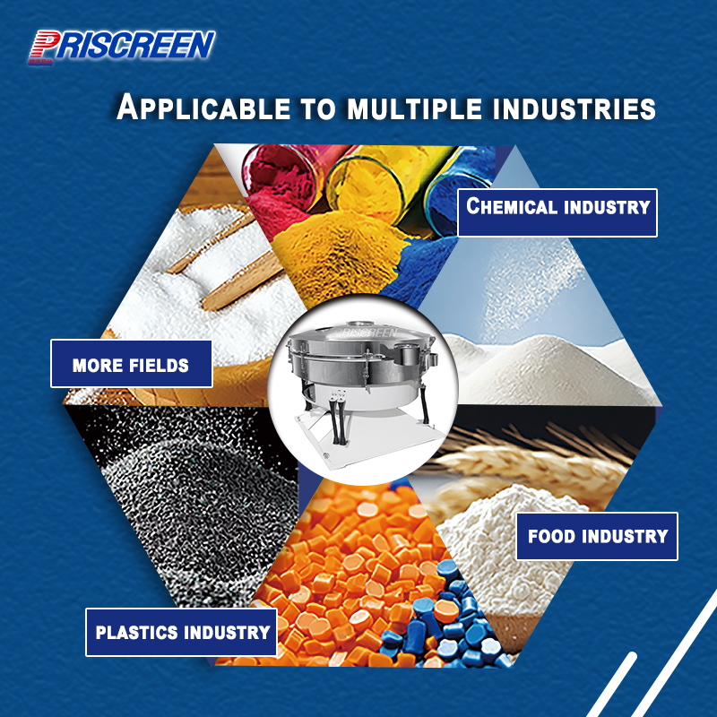 Industrial Vibrating Screen Sifter Machine Electric Rotary Vibro Sieve Powder Separator for Flour Sugar Food Industry