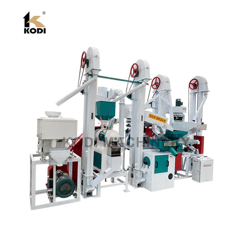15 Tpd Complete Set Rubber Roller Rice Mill Machine