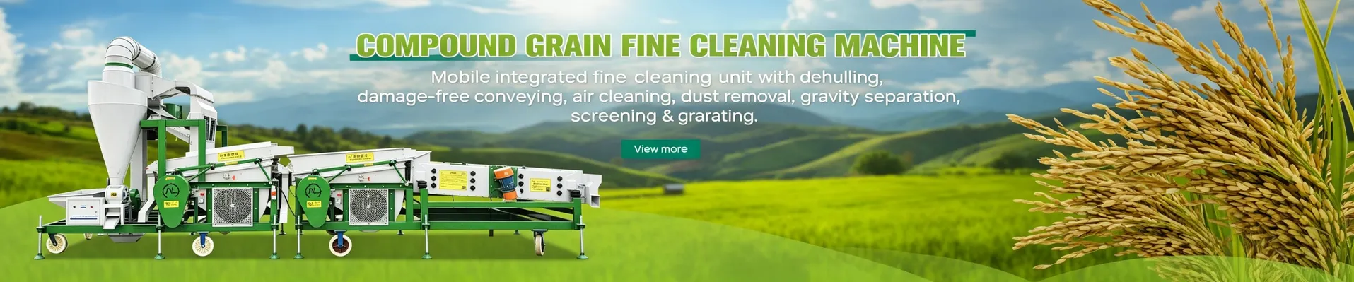 High Efficiency Wheat Corn Rice Seed Screening Cleaning Equipment