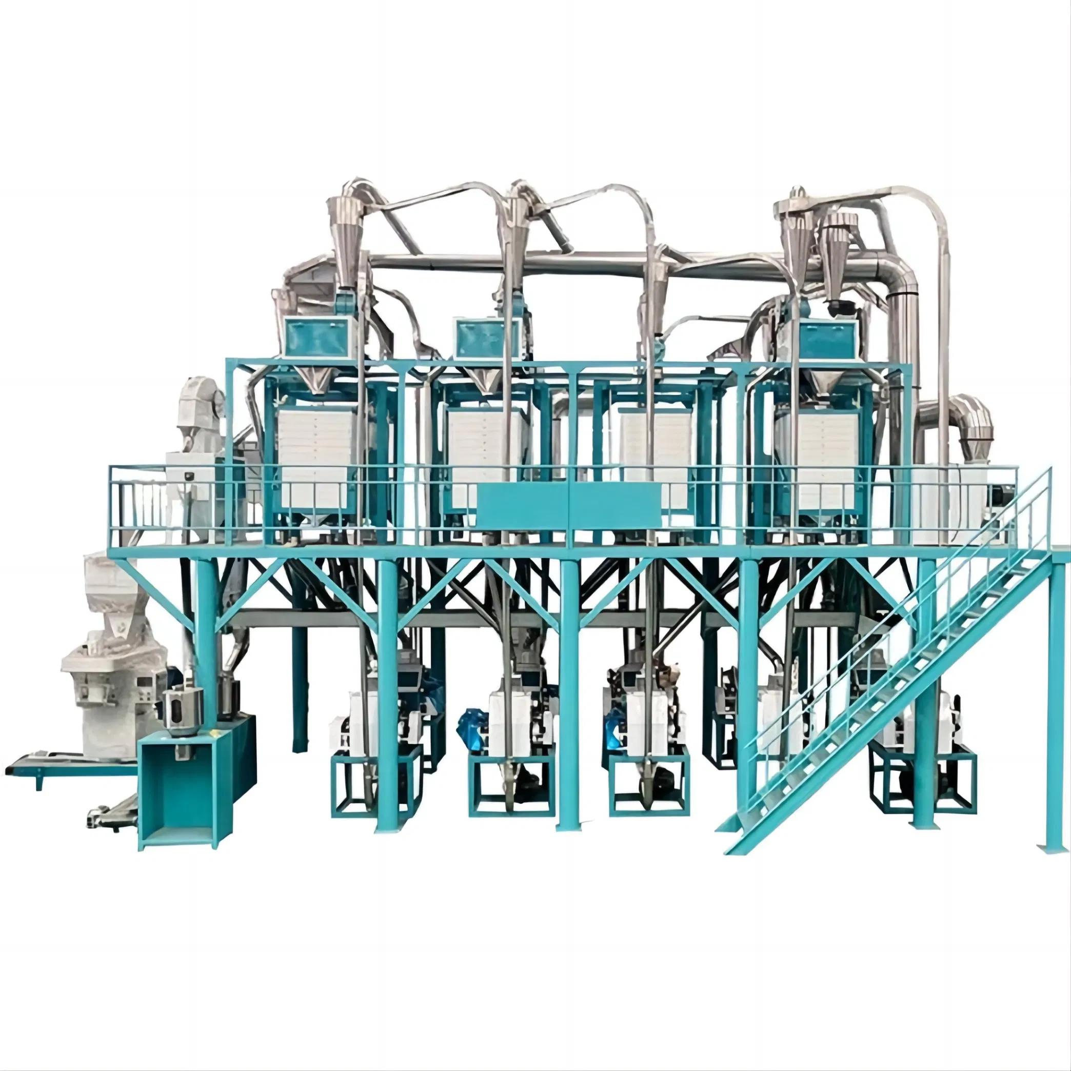 Advanced 30-50tpd Maize Wheat Corn Flour Meal Grits Mill Milling Machine Processing Equipment