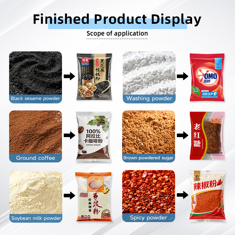 Wholesale Automatic Vertical High-Speed Powder Flour Packaging Machine with VFFS Filling Wrapping Film for Food Bags