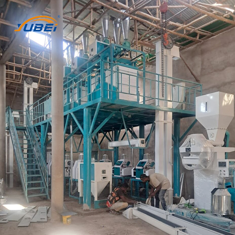 Automatic 50 Ton Per Day Production Wheat Milling Machine Completed Line Grain Automatic Product Wheat Cleaning and De-Stoner