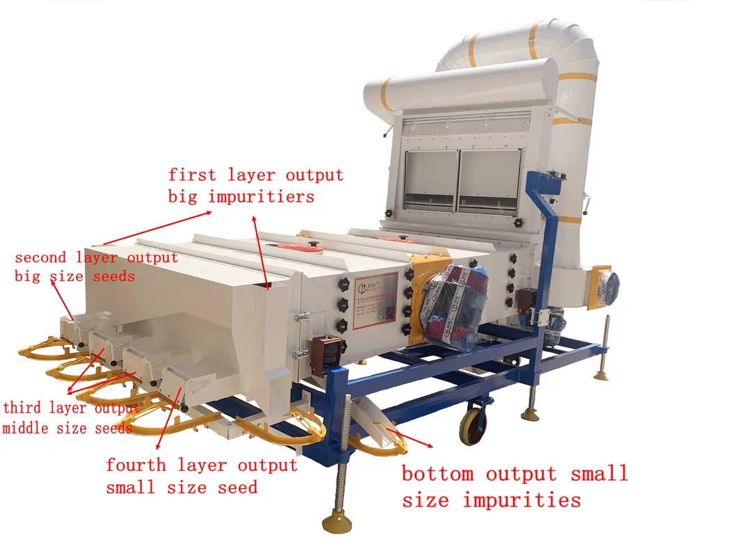 5xzc-5dx Wheat Maize Peanut Flax Sesame Movable Fonio Millet Cumin Flax Seed Cleaning Equipment for Sale