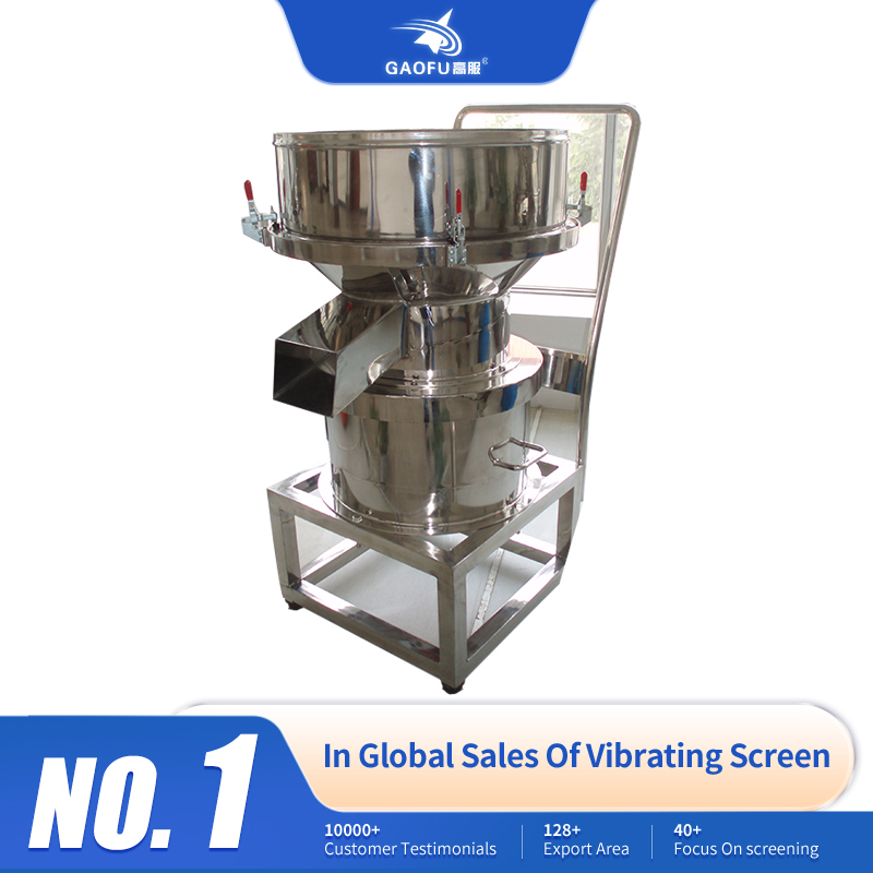 Stainless Steel Vibrating Screen Food Industry Sifter Flour Sieve Starch Powder Sieving Filtration Vibration Screening Machine